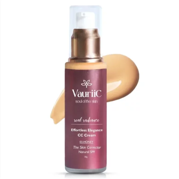 VauriiC Effortless Elegance CC Cream 50gm, 03-HONEY available on Herbkart