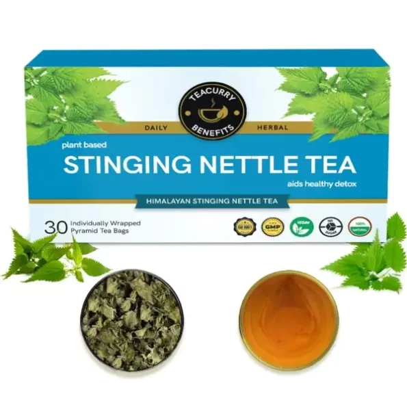 Teacurry Stinging Nettle Tea(1 Month Pack, 30 Herbal Tea Bags) available on Herbkart