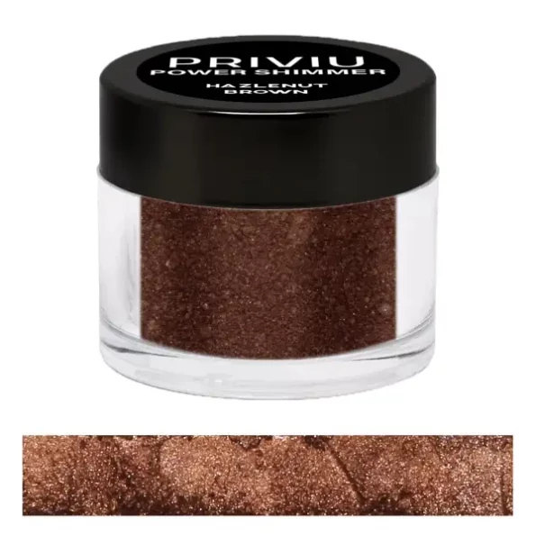 Priviu Power Shimmer Metallic Eye Makeup Loose Glitter Eyeshadow Powder, 22 Hazelnut Brown, 3g, Herbkart8t781GzXcrgAPL.webp, Herbkart8t781GzXcrgAPL