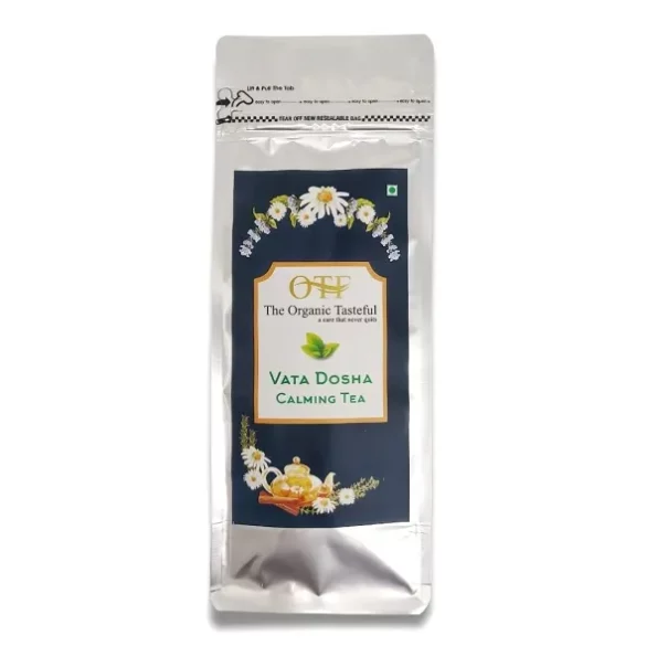 OTF Vata Dosha Calming Tea with Ashwagandha, Turmeric & Cinnamon, 150 Grams available on Herbkart