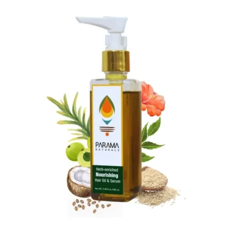 Parama Naturals Herb-enriched Nourishing Hair Oil and Leave in Hair Serum,100ml