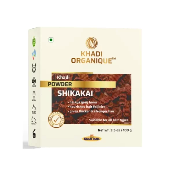 Khadi Organique 100% Pure Organic Shikakai Powder available on Herbkart