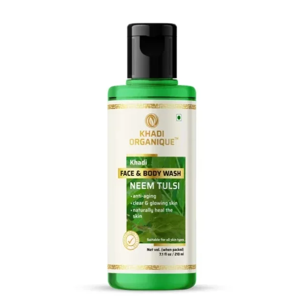 Khadi Organique Face Wash (Neem & Tulsi) available on Herbkart