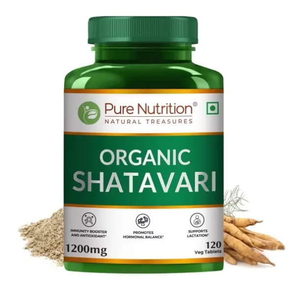 Pure Nutrition Organic Shatavari 120 Tablets, Herbkart8t7719gf7O13PL.webp, Herbkart8t7719gf7O13PL