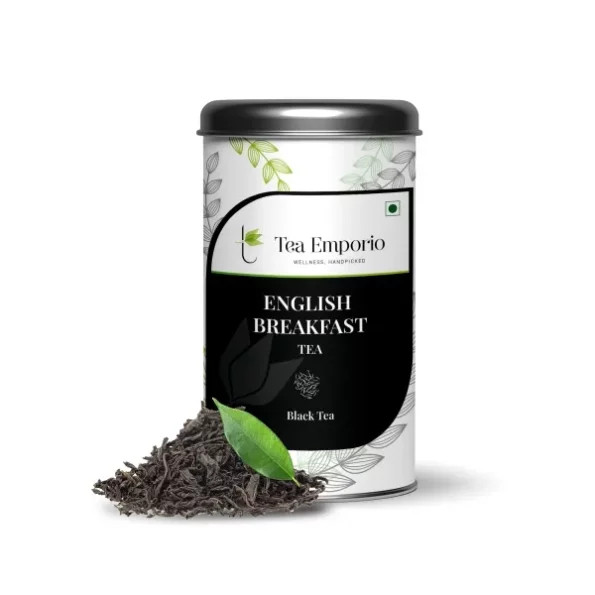 Tea Emporio ENGLISH BREAKFAST Black Tea - 50g Tin Caddy available on Herbkart