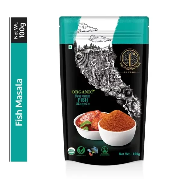 The Flavour Trail - Organic Fish Masala, 100 gm available on Herbkart