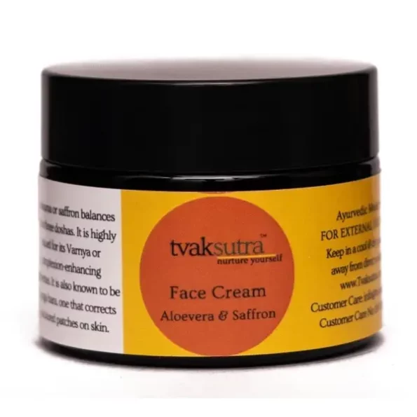 Tvaksutra Aloe Vera & Saffron Gel Face Cream, 50 ml available on Herbkart