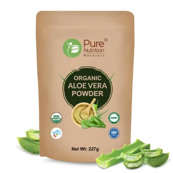 Pure Nutrition Organic Aloe Vera Powder, 227g available on Herbkart