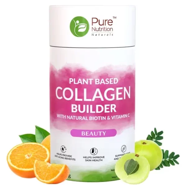 Pure Nutrition Naturals Plant Based Collagen Builder Supplement, 250G available on Herbkart