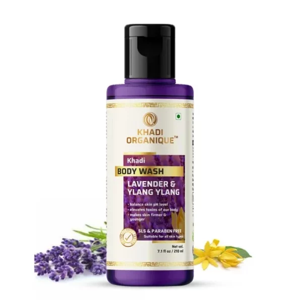 Khadi Organique Lavender & Ylang Ylang Body Wash 210 Ml, Herbkart8t751JieDOr7uL.webp, Herbkart8t751JieDOr7uL