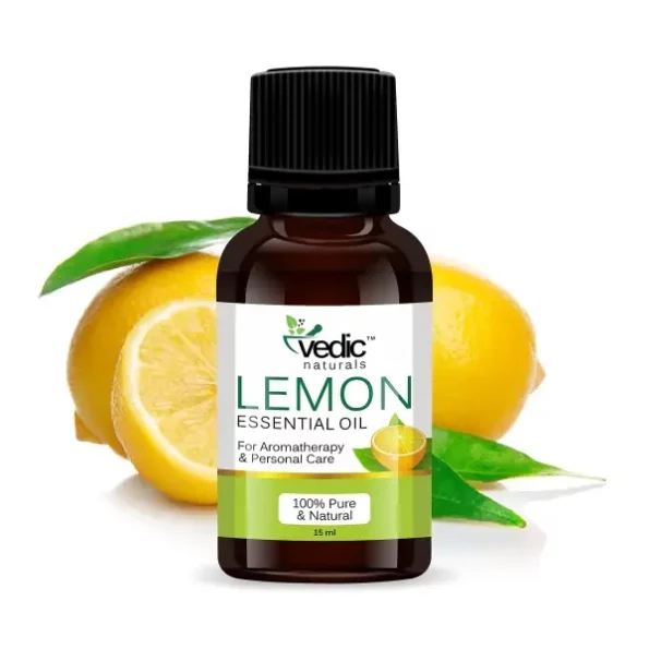 Vedic Naturals Lemon Essential Oil, 15 ml available on Herbkart