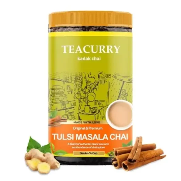 Teacurry Tulsi Masala Chai (100 Grams, 50 Cups) available on Herbkart