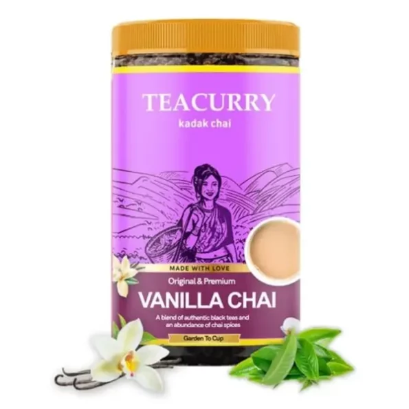 Just Vedic Vanilla Chai Tea (100 Grams, 50 Cups) available on Herbkart