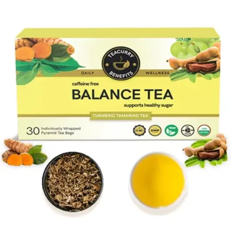 TEACURRY Diabetes Tea (1 Month Pack, 30 Tea Bags) - Helps Blood Sugar Level And Anti Diabetes Support - Balance Tea, 100% Dia Herbal Tea - Diabetes Support Tea - 60 Gram