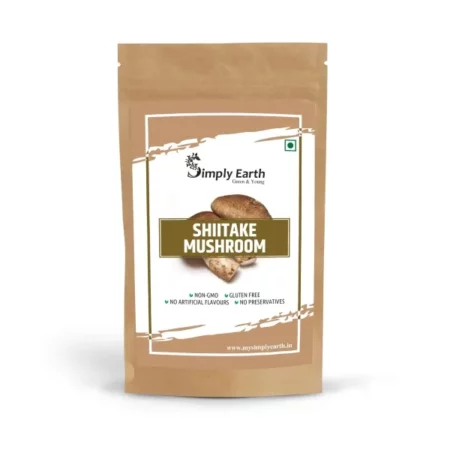 Simply Earth Shiitake Mushroom Extract Powder Supports Healthy Cholesterol & Helps BP Levels | for Immunity, Heart health | 100 GM