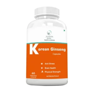 Nuturemite Korean Ginseng 160 mg 60 Veg capsules, , Herbkart8t751H7P9TrWfL
