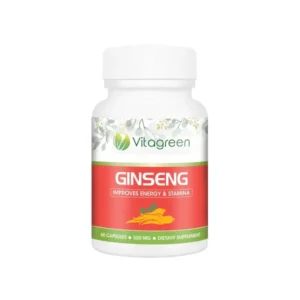 VitaGreen 100% Natural Immunity Boost, Anti Stress Ginseng Capsules(60 capsules,500mg) - Pack of 1, , Herbkart8t771kApqzQqPL