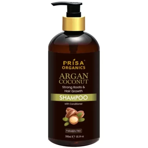 Prisa Organics Argan Coconut Hydrating Hair Shampoo with Conditioner, 300Ml available on Herbkart