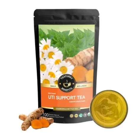 TEACURRY UTI Support Tea (2 Month Pack, 200 Grams) - Helps with Urinary Track Infections, Immunity (200 Grams | 100 Cups)