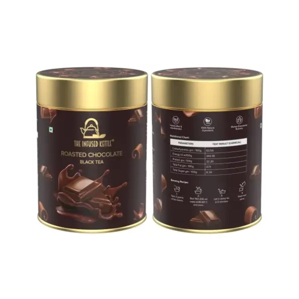 The Infused Kettle Premium Roasted Chocolate Tea - 50gm available on Herbkart