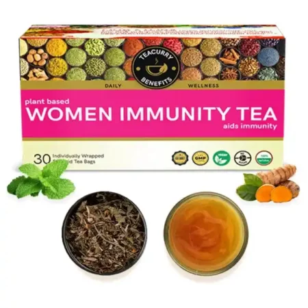 TEACURRY Women Immunity Tea - 30 Tea Bags | Helps with Immunity, Regeneration | Organic Immunity Booster Tea, Herbal Tea Immunity Booster, Kadha Tea | Herbal Immunity Booster Tea