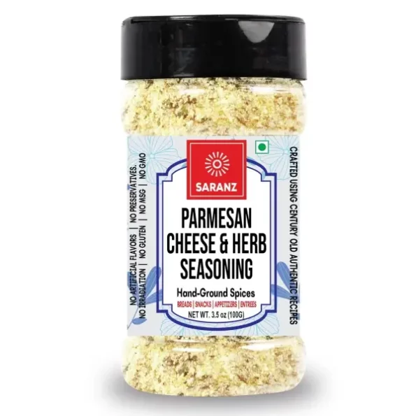 Saranz Parmesan Cheese & Herb Exotic Seasoning - 100 Grams Sprinkler Jar available on Herbkart