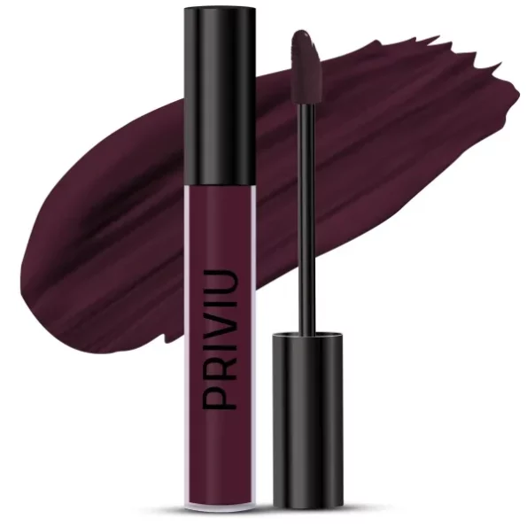 Priviu Hydra Matte Lip Color, 4 ml, Wine -32 available on Herbkart