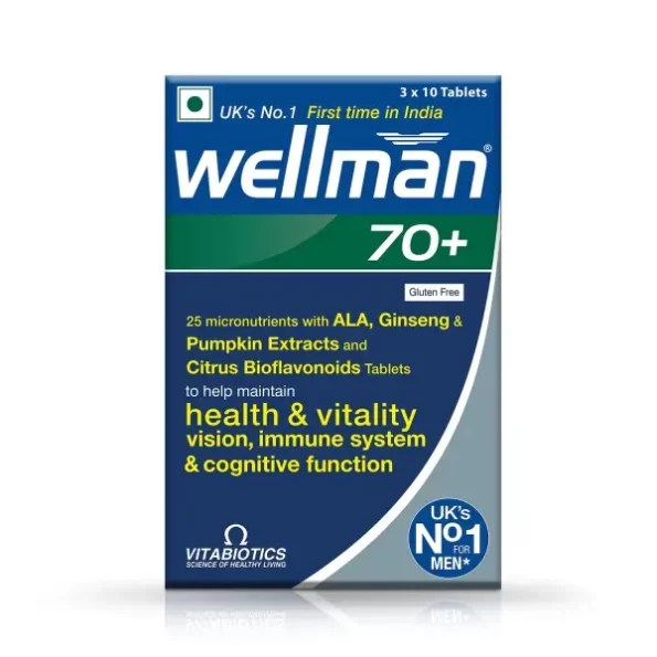 Wellman 70+ Multivitamin Tablets, 30 Veg Tablets, Herbkart8t7610CdC6lLhL.webp, Herbkart8t7610CdC6lLhL