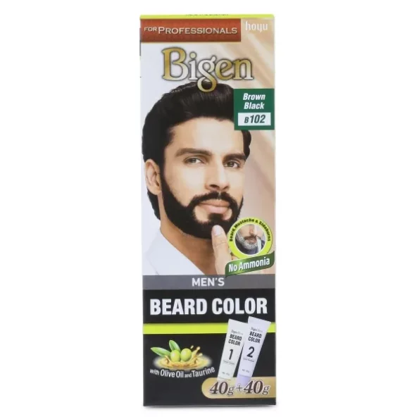 Bigen Professional Beard colour B102 Brown Black, 40g+40g, Herbkart8t761c5CX1-i0L.webp, Herbkart8t761c5CX1 i0L