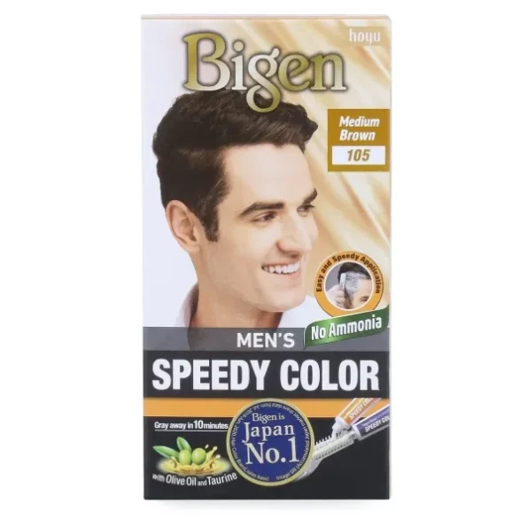 Bigen Bigen Men's Speedy Hair Color Medium Brown 40gm+40gm -105, 80g, Herbkart8t7610LUA5LFJL.webp, Herbkart8t7610LUA5LFJL