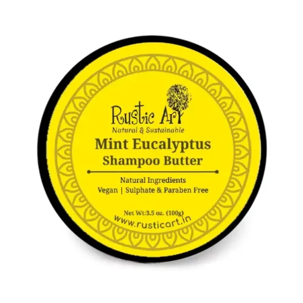 Rustic Art Mint Eucalyptus Shampoo Butter with Sal Butter & Vit E, 100 g, Herbkart8t771f0to09GHL.webp, Herbkart8t771f0to09GHL