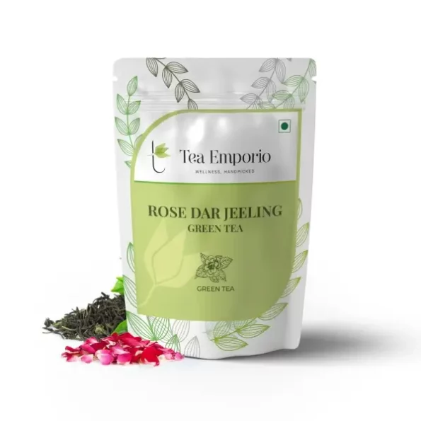 Tea Emporio Darjeeling ROSE Green Tea - 100g available on Herbkart