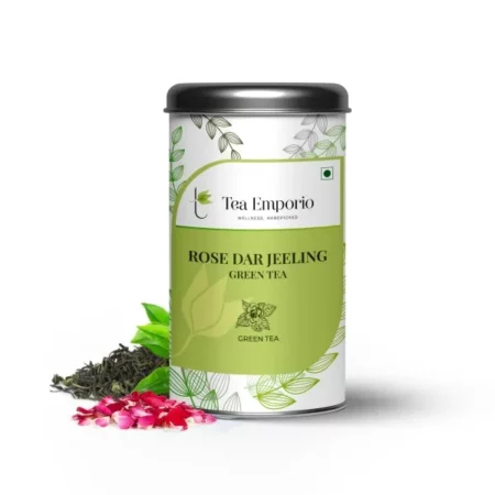 Surajmukhi Tea Darjeeling ROSE Green Tea - 50g Tin Caddy |Rich in Antioxdants |Improves Heart Health