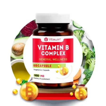 VitaWin Vitamin Supplements For Immunity || Healthy Skin || Eye Function || & Anti-Oxidant Support || Natural Herbal, Veg - 60 Capsules Nutrition Supplement (Vitamin B)