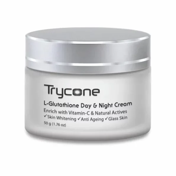 TRYCONE L- Glutathione And Vitamin C Day & Night Moisturizer Cream, 50 Gm available on Herbkart