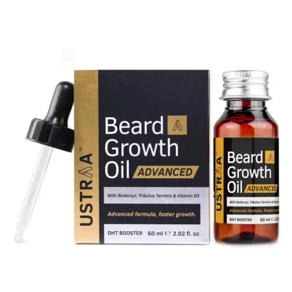 Ustraa Beard Growth Oil Advanced-60Ml available on Herbkart