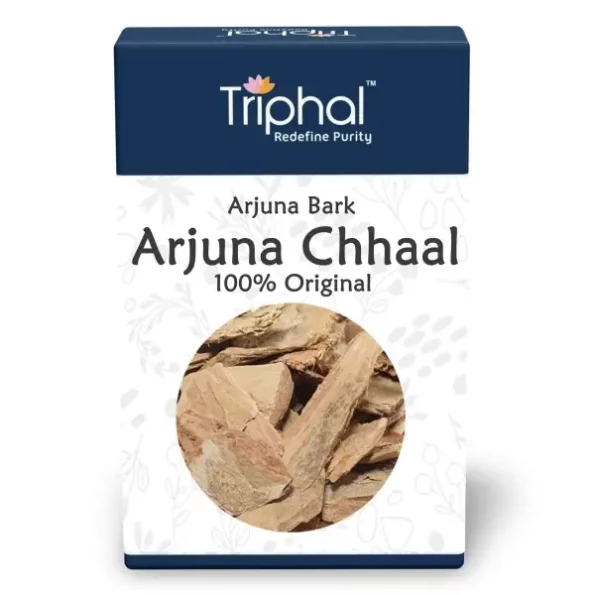 Triphal Arjun Chhaal - Arjuna Bark - Terminalia Arjuna (200g) available on Herbkart