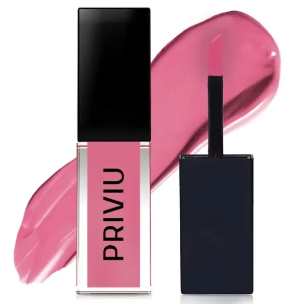 Priviu Soft Touch Matte Liquid Lipstick - Pink Himalayan 252, Glitter Finish, 45 ml available on Herbkart