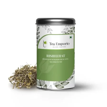 Surajmukhi Tea Darjeeling Muscatel Second Flush Black Tea- 50g Tin (Risheehat SFTGFOP-1) |100% Natural Loose Leaf Black Tea | Refreshing and Loaded with Antioxidants for Optimal Health
