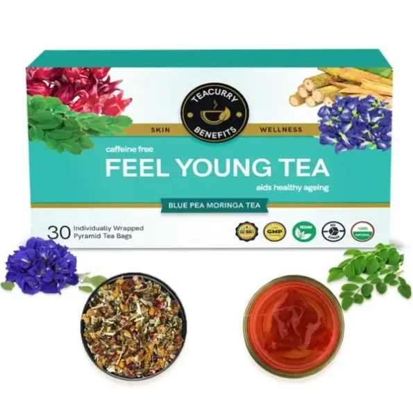 Teacurry Anti Ageing Tea (1 Months Pack, 30 Tea Bags) available on Herbkart