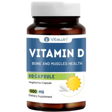 VitaWin Vitamin Supplements For Immunity || Healthy Skin || Eye Function || & Anti-Oxidant Support || Natural Herbal, Veg - 60 Capsules Nutrition Supplement (Vitamin D)