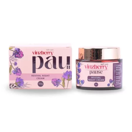 VINZBERRY Revival Night Cream | Retinol, Peptides & Bakuchiol | Boosts Elasticity, Reduces Wrinkles Fine Lines & Improves Moisture Barrier | Pack of 1 (50g)