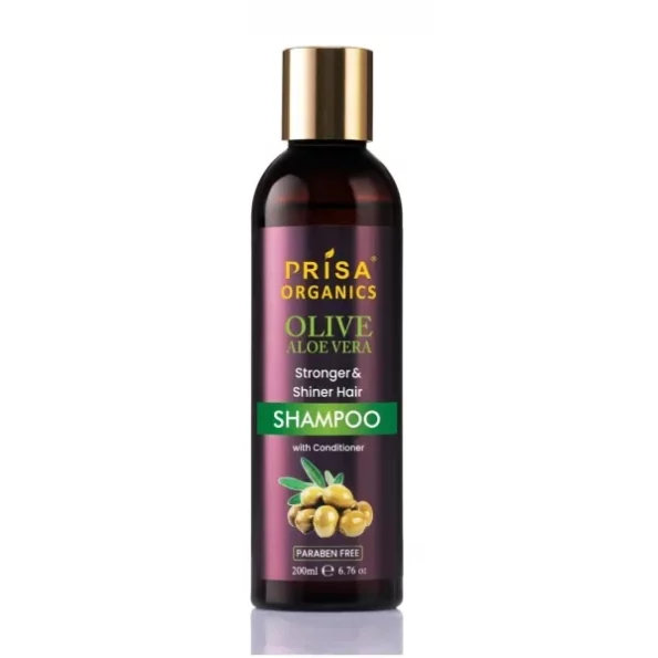 Prisa Organics Olive and Aloe Vera Shampoo (200 ml) available on Herbkart