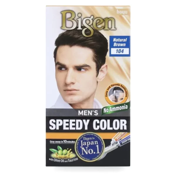 Bigen Bigen Men's Speedy Hair Color Natural Brown 40gm+40gm - 104, Herbkart8t77141y2RIddL.webp, Herbkart8t77141y2RIddL