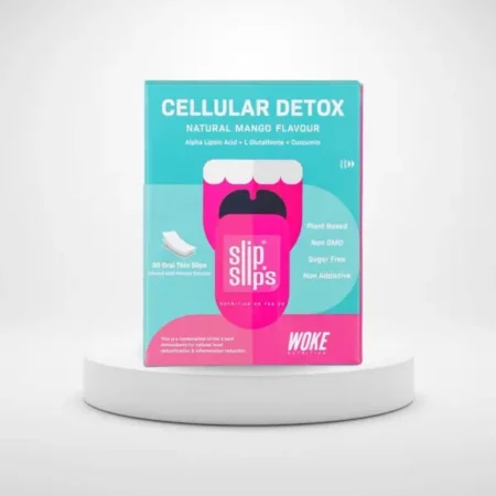 Woke Nutrition Cellular Detox 30 Oral Melting Strips For Body Detox & Detoxifying, Immunity Booster, To Protect Against Free Radicals With Alpha Lipoic Acid + L Glutathione + Curcumin For Men & Women