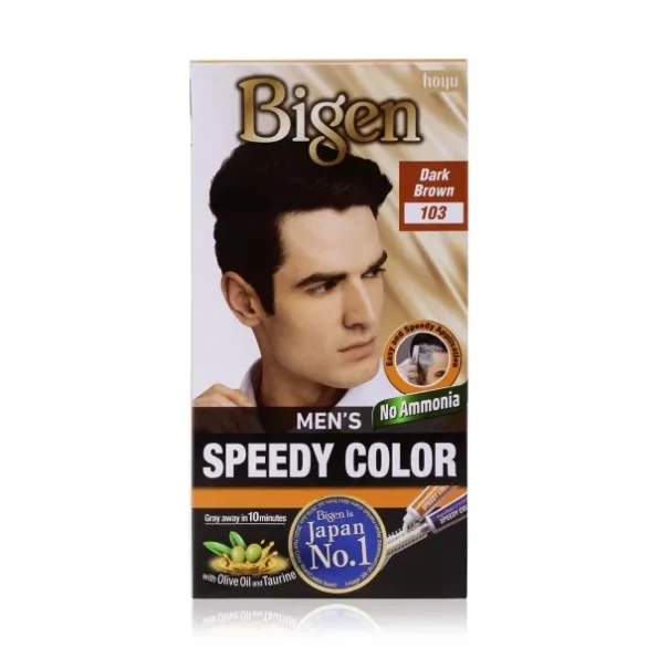 Bigen Men's Speedy Color, Hair Color, 80g - Dark Brown 103, Herbkart8t761JeO201vYAL.webp, Herbkart8t761JeO201vYAL