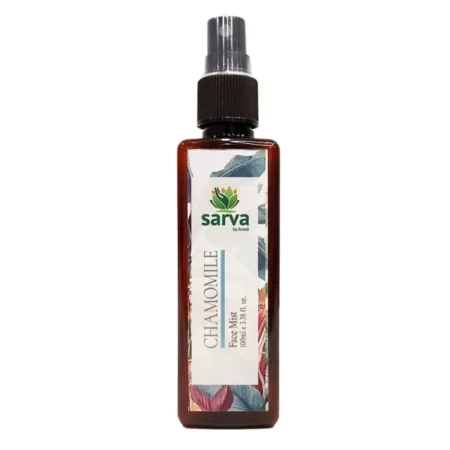 SARVA 100% Pure Organic Chamomile Face Mist Toner with Fresh Aroma (100 ml) | Alcohol free Pore Minimizing Tightening Natural Astringent Toner Spray for Glowing Skin All Skin Types (100 ml)