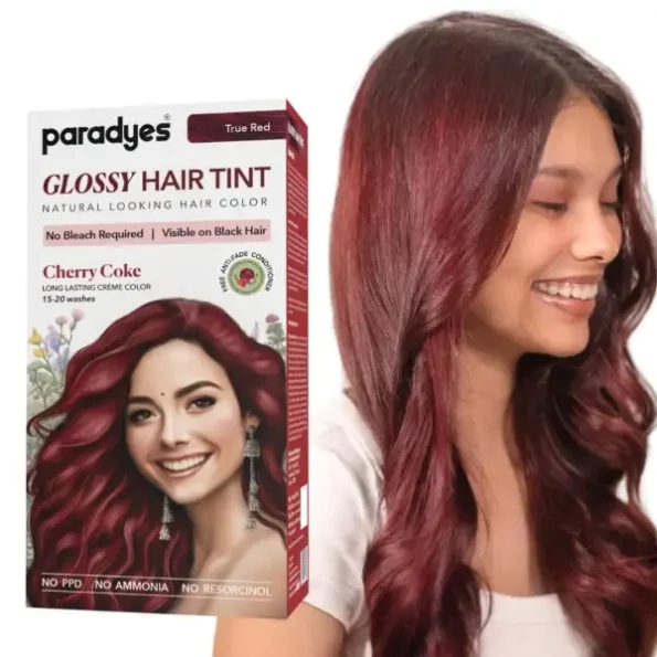 Paradyes No Bleach Cherry Coke Glossy Hair Tint, 6.6 True Red, Herbkart8t761u9uaUjexL.webp,