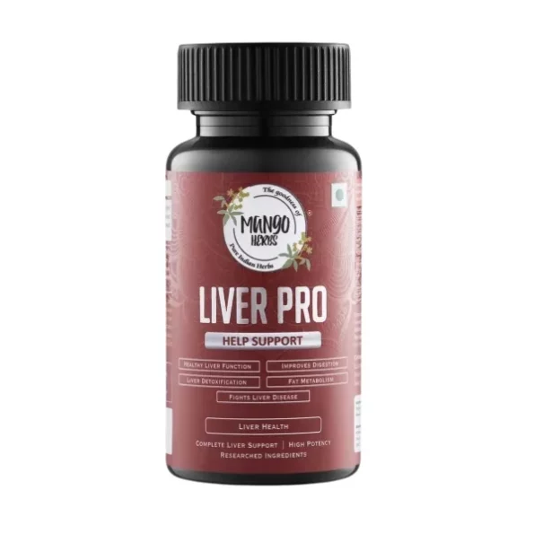 Mango Herbs Liver Pro: Natural Liver Health Supplement, 60 Veg Tablets available on Herbkart