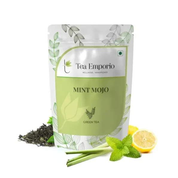 Tea Emporio Mint Mojo Green Tea, 50g available on Herbkart